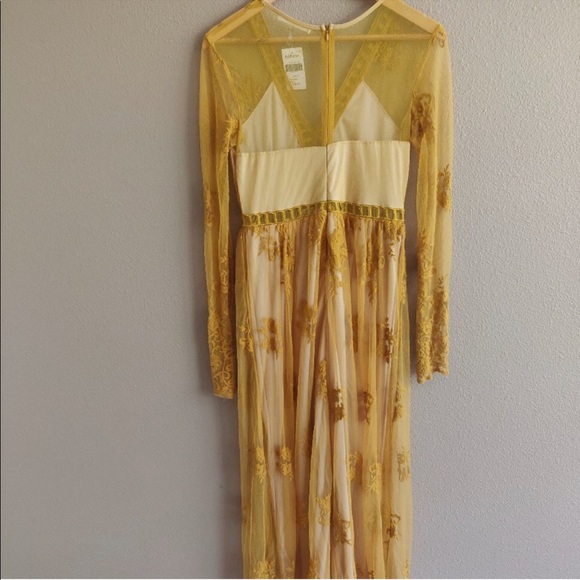 Willow Maxi Mustard Dress - Picture 2 of 2